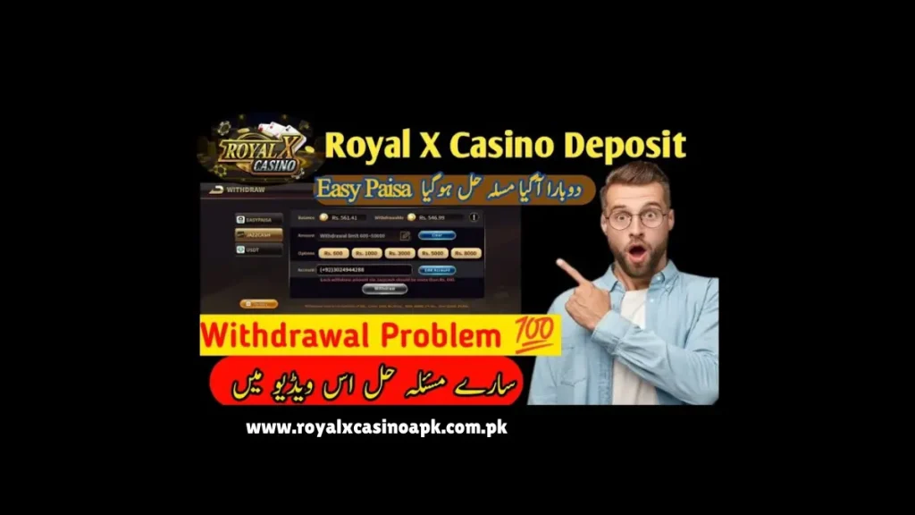 Deposit Money in Royal X Casino